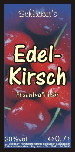 Edel-Kirsch-Likör 20%vol. 0,70 L